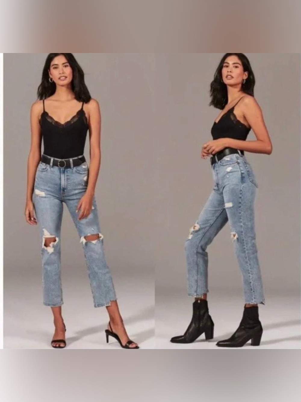 Women’s ABERCROMBIE & FITCH Ultra High Rise Ankle straight jeans- Size 10L